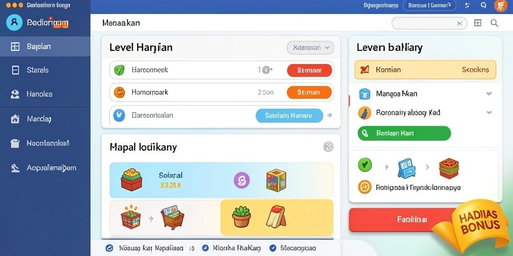 Hadiah dan bonus yang menggiurkan bagi pemain.