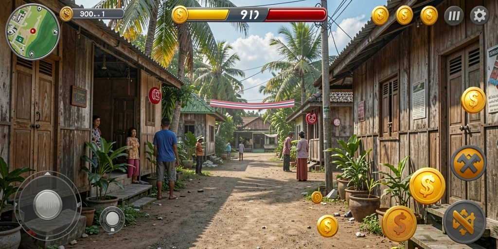 Interaksi pemain dalam mode multiplayer yang seru.